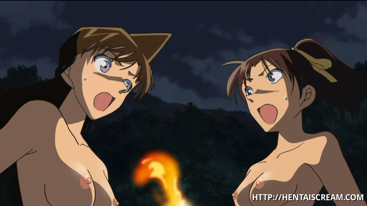 Detektiv Conan Ran Mouri Nipple Hentai - Ran Mouri and Kazuha Toyama are arguing about whose naked tits look better  at night in the romantic lights of fire â€“ Detective Conan Hentai