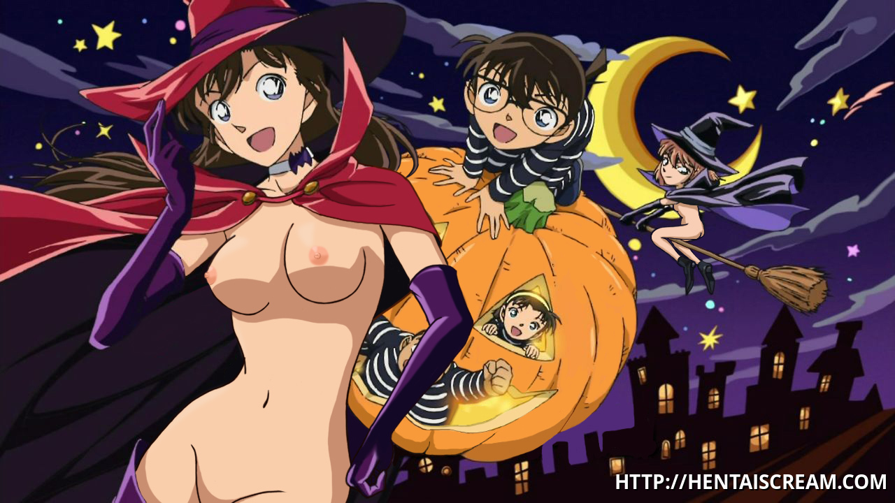 Detektiv Conan Ran Mouri Nipple Hentai - This Halloween Ran Mouri will be the witch who loves to flash her tits! â€“ Detective  Conan Hentai